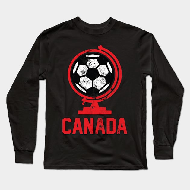 Canada Soccer Long Sleeve T-Shirt by Rayrock76